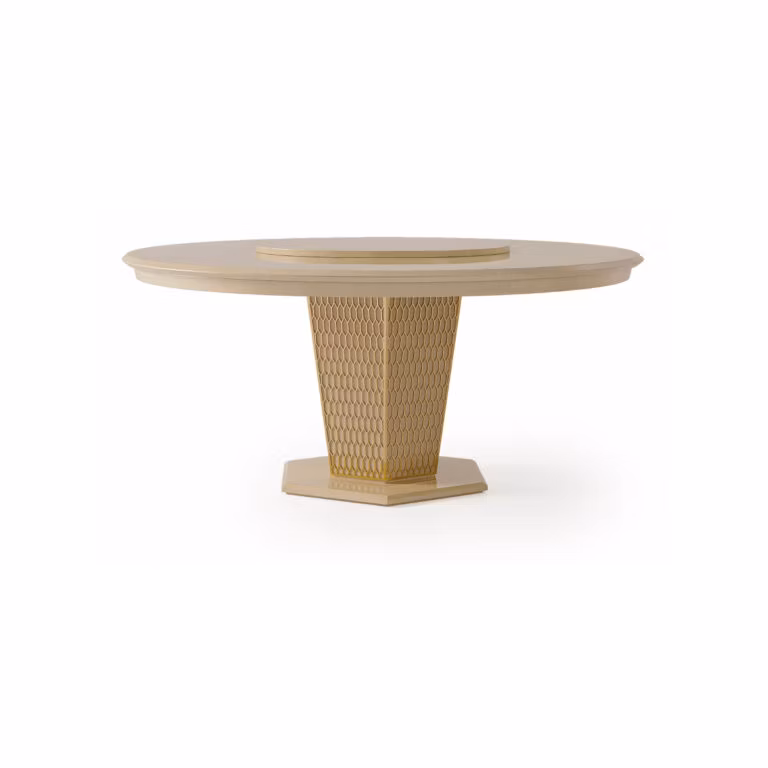 Zhida Modern Luxury Dining Room Hotel Restaurant Table Chairs Home Villa Furniture Set Round Marble Dinner Table Furniture for Sale