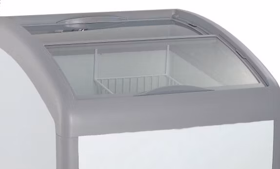 Smad 160L Commercial Mini Cold Single Door Portable Frozen Food Sliding Glass Top Open Ice Cream Display Chest Deep Freezer Showcase