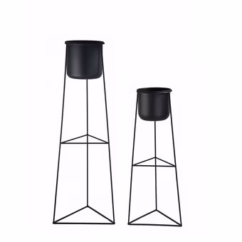 Gold Color Metal Flower Pot Holder Home Decoration