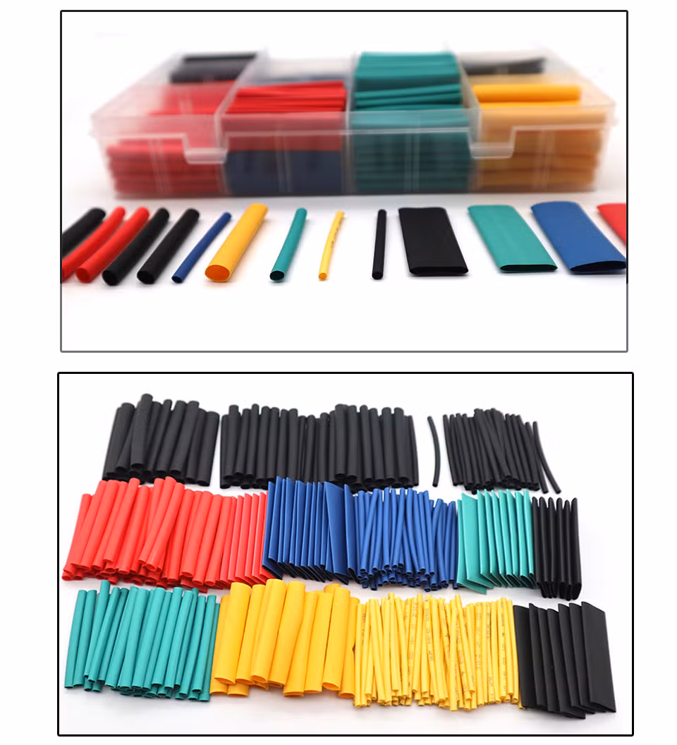 530PCS 2: 1 Heat Shrink Tubing, 5 Color 8 Size Tube Sleeving Wrap Cable Wire for Electrical Wire Cable Wrap Assortment Electric