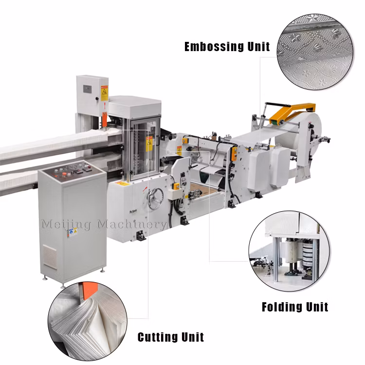 Manufacturing Machine Paper Napkin Making Tissue Paper Folding Machine in Cheapest Price