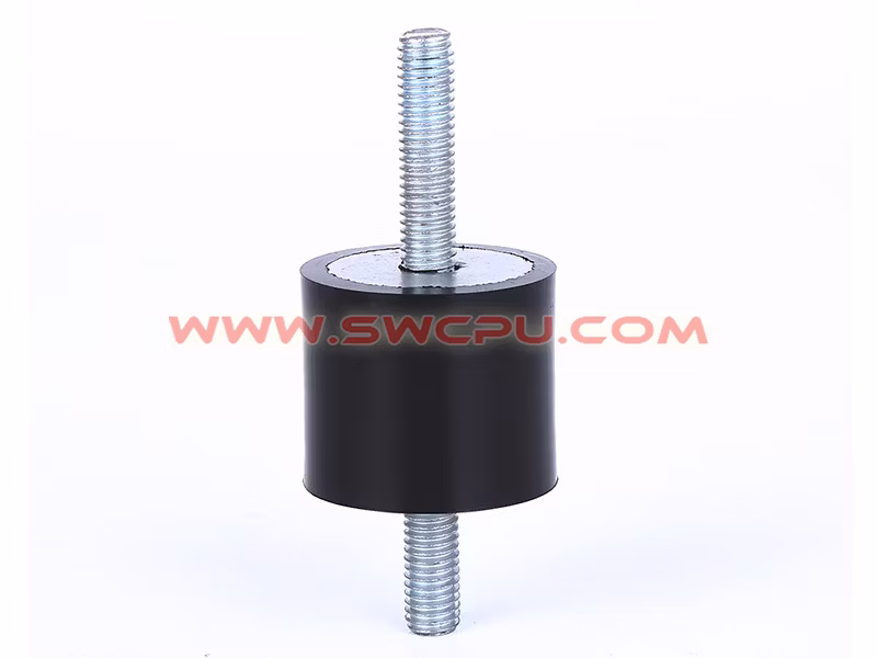 Vulcanized Rubber Silicone Part Custom Rubber Bonded to Metal Bumper