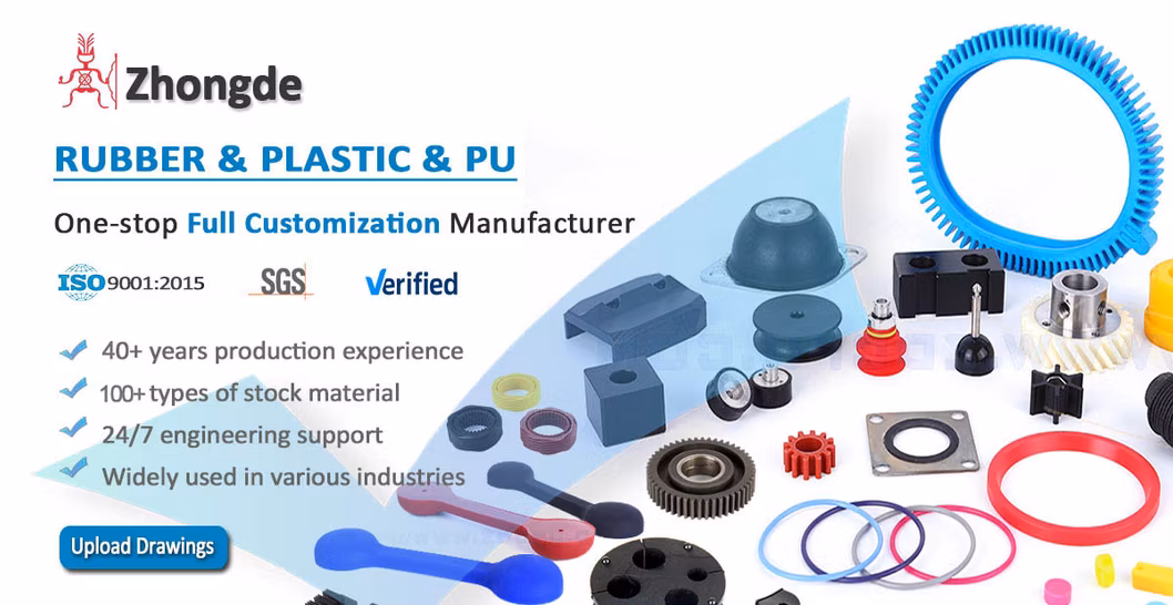 Vulcanized Rubber Silicone Part Custom Rubber Bonded to Metal Bumper