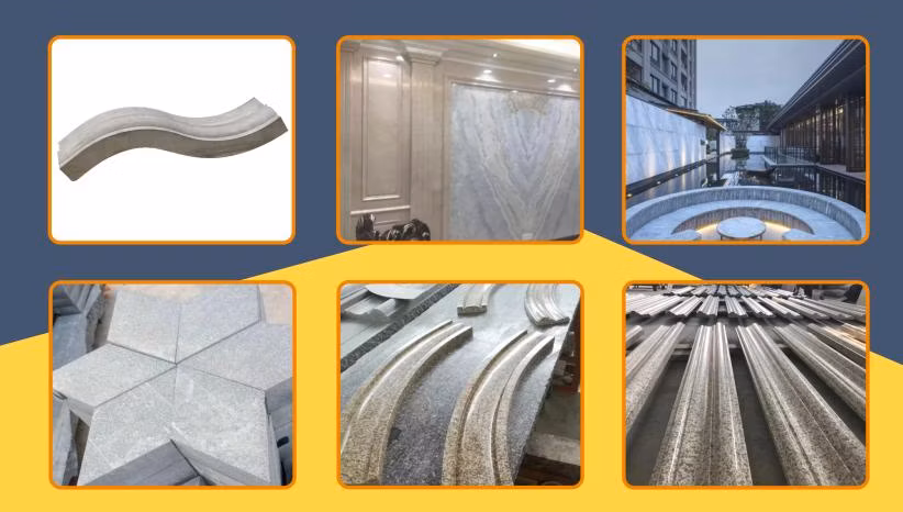 5-Axis Heavy Duty Granite Marble 3D Shaping Machinery Block Stone Cutter Machine for Processing Profiling Polishing Shaping Grinding Automatically