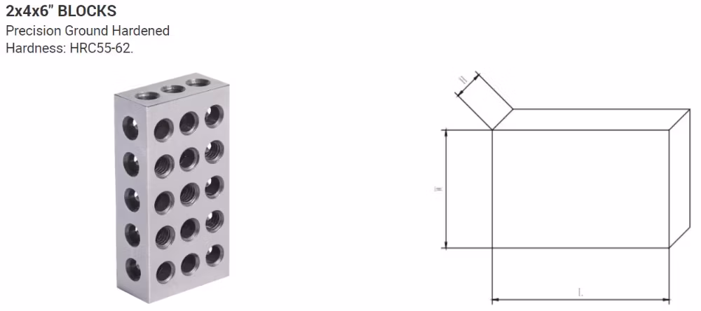 Mechanical Tool Precision Parallel Block for Milling Machine Vise