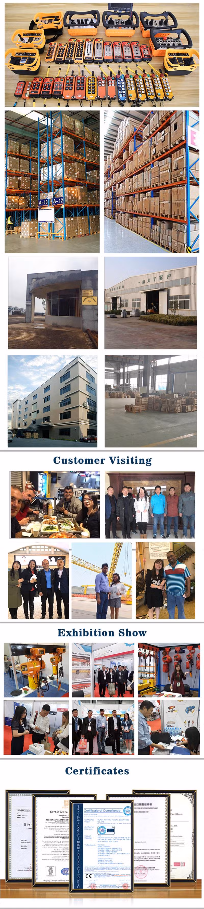 B200s Industrial Control System Wireless Remote Control for Crane and Hoist