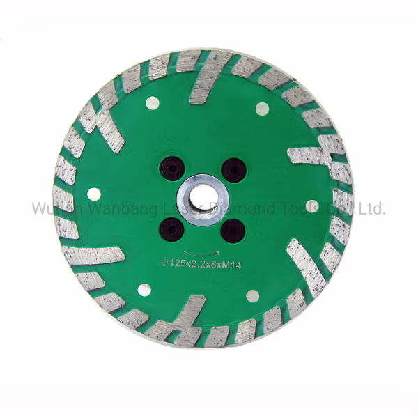 Sintered Turbo Disc with Triangle Protective Teeth for Beton Concrete and Granite Cutting