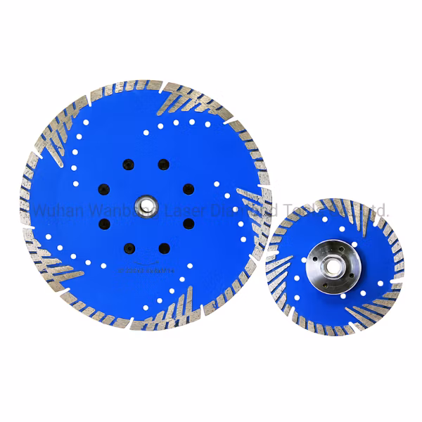 Sintered Turbo Disc with Triangle Protective Teeth for Beton Concrete and Granite Cutting