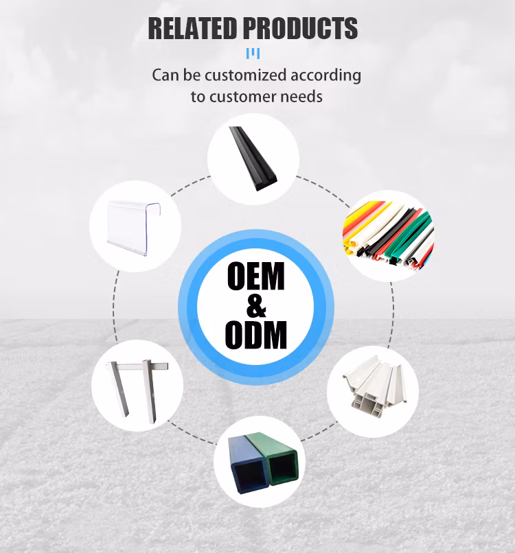 Premium OEM Factory Custom Extruded Frame PVC Profile Wear-Resistant Countertops Edge Profiles T Slot Profil