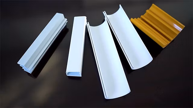 UPVC Profile UPVC Extruded Plastic Profile Plastic Extrusion Profile Rectangular
