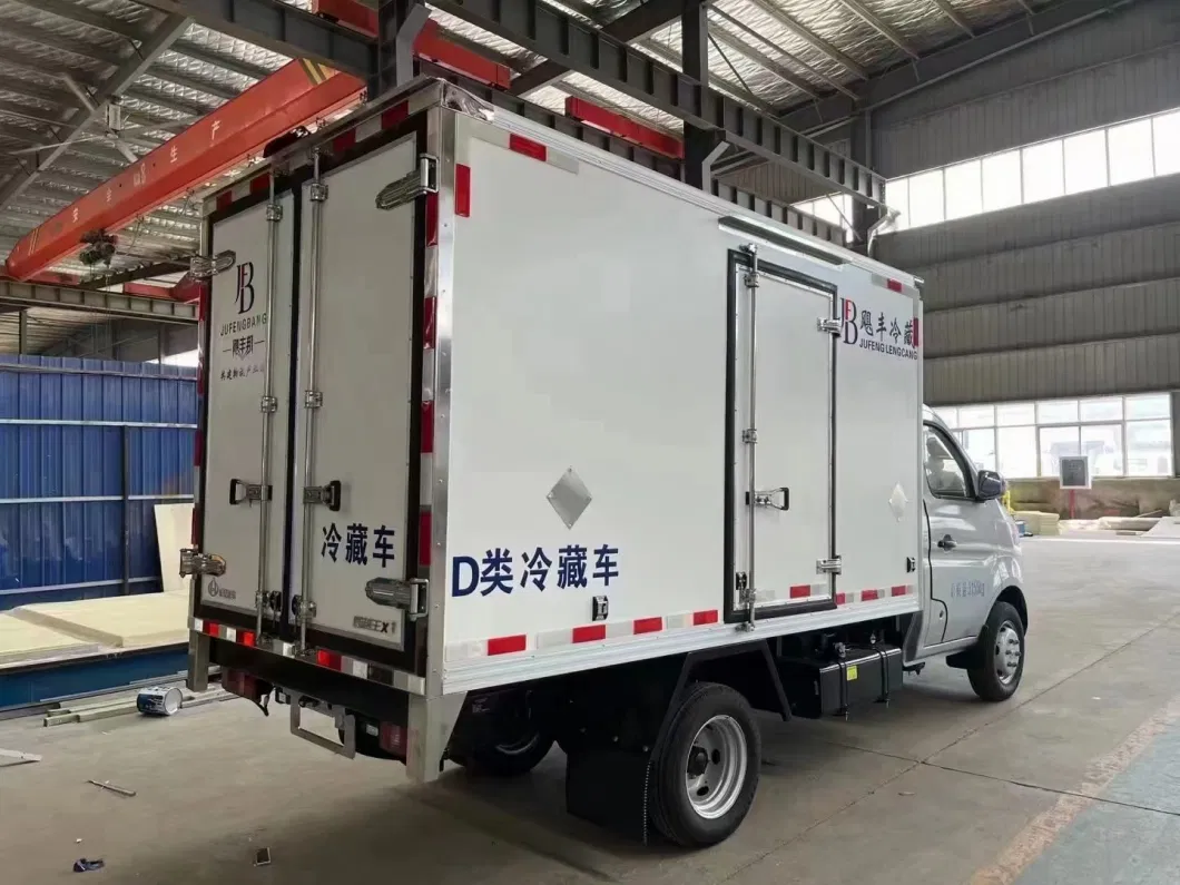 Foton Gasoline 0.5t-1ton Smaller Refrigerated Truck Ice Cream Refrigerator Car Fresh Meet Sea Food Yogurt Refrigeration Truck SKD Freezer Body