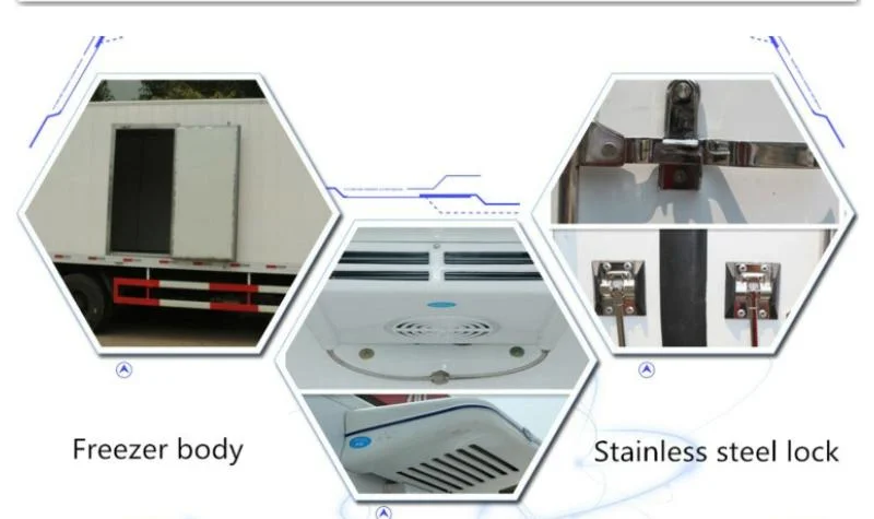 Foton Gasoline 0.5t-1ton Smaller Refrigerated Truck Ice Cream Refrigerator Car Fresh Meet Sea Food Yogurt Refrigeration Truck SKD Freezer Body