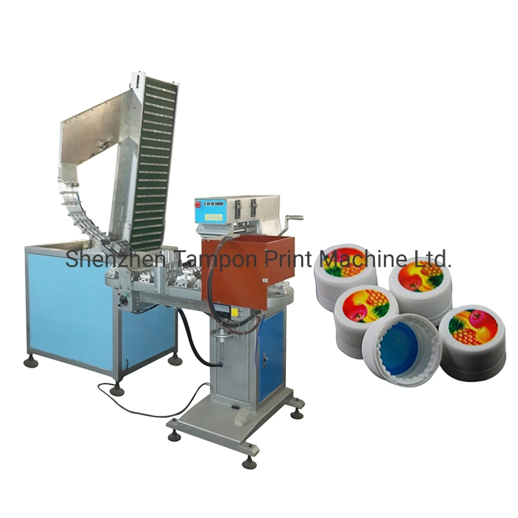 Automatic 4 Colors Bottle Caps Pad Printing Machinery