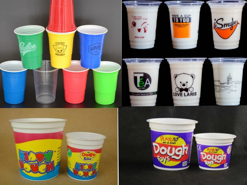 Customized Disposable Coffee Price Biodegradable Custom Disposal Plastic PP Cup Printing Machine