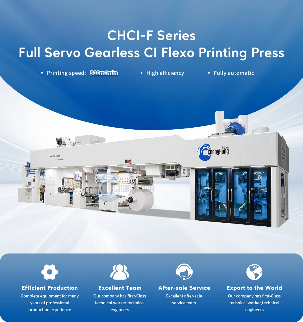 Central Drum Gearless Paper Bag Peper Cup Flexographic/Flexo Printing Machine Supplier