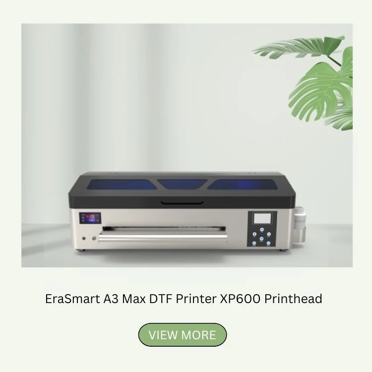 Erasmart Hot Selling Two XP600 Printheads A1 60cm Dtf Printer Wholesale T-Shirt Printing Machine for T-Shirt Hat Caps Shoes