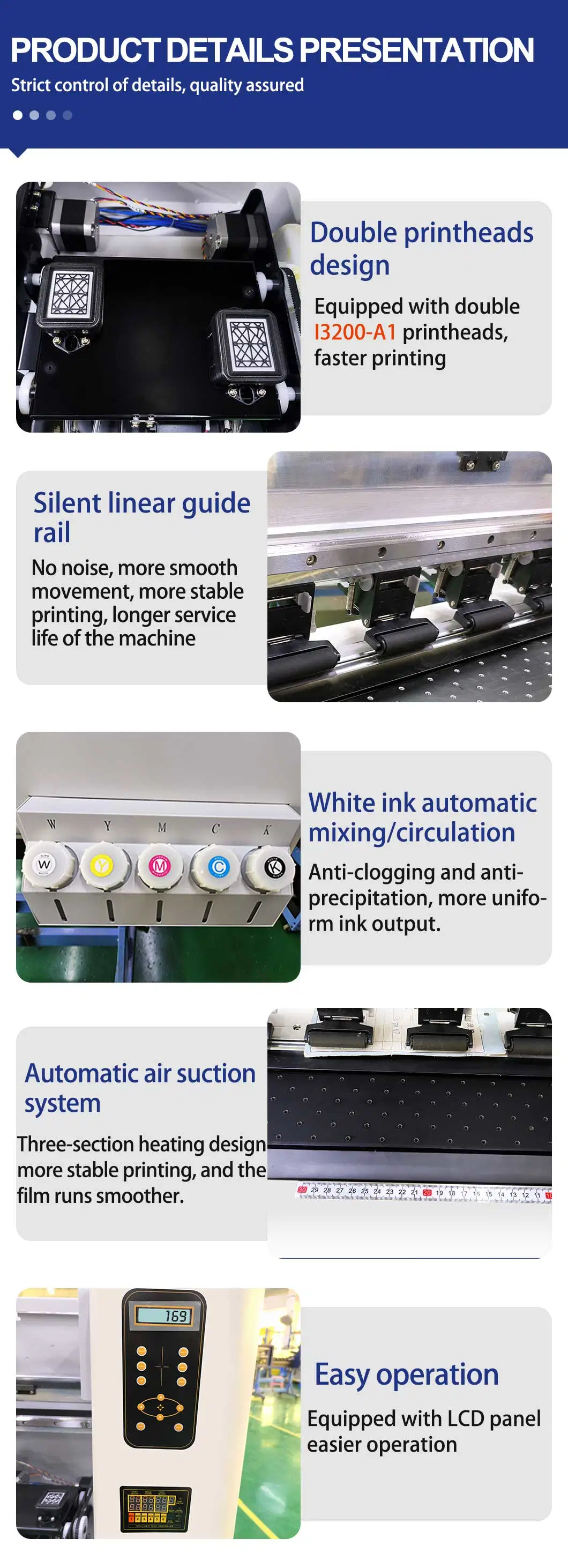 Sunika Proffestion Manufacturer Easy to Operate 24 Inch Epson I3200-A1 Inkjet Dtf Printer for Backpacker Trousers Cap