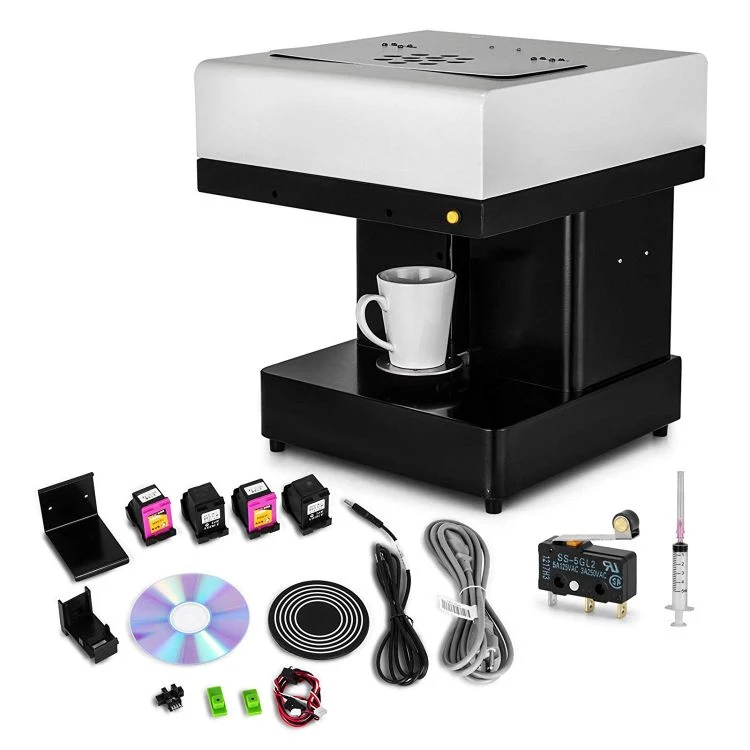 Smart Drink Coffee Cup Printing Machine Inject Ink Cappuccino Coffee Printer