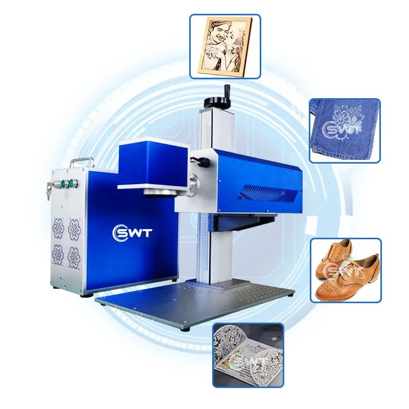 Production Line Flying 30W CO2 Laser Marking Machine Expiry Date Batch Code Laser Printer for Plastic Bags Cable Wire Pet Bottle