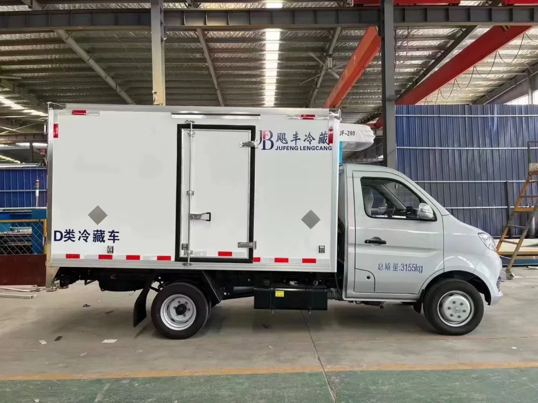 Foton Gasoline 0.5t-1ton Smaller Refrigerated Truck Ice Cream Refrigerator Car Fresh Meet Sea Food Yogurt Refrigeration Truck SKD Freezer Body