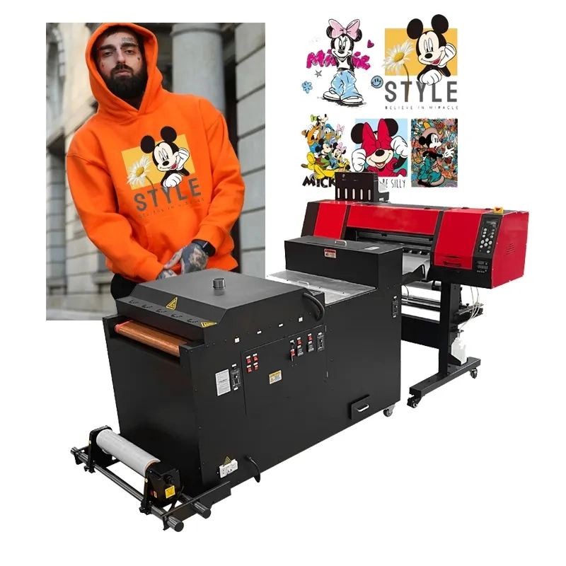 Professional 60cm Dtf Printer Direct to Pet Film Printer Machine Digital Caps Sweater Hoodie T Shirt Printing Machine on Cloth