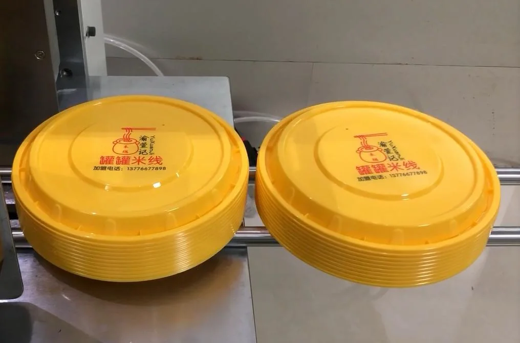 Flat Color UV Printing Machine for Round and Square Plastic Lids