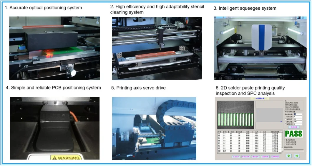 China Original Factory HTGD (Brand: GDK) Full Automatic Solder Paste Stencil Printer with High Speed for Production Line