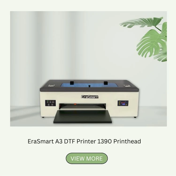 Erasmart Hot Selling Two XP600 Printheads A1 60cm Dtf Printer Wholesale T-Shirt Printing Machine for T-Shirt Hat Caps Shoes