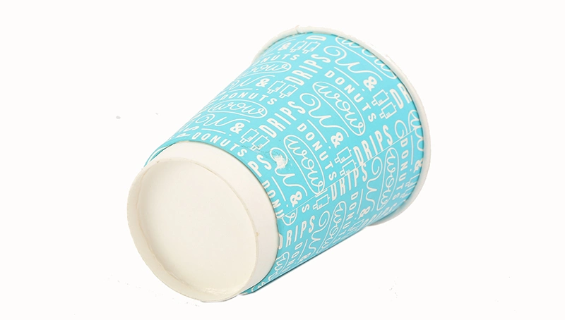 2020 Hot Custom Printed Gift Packaging Paper Blue Cup Tube