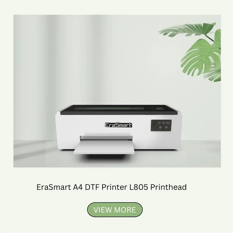 Erasmart Hot Selling Two XP600 Printheads A1 60cm Dtf Printer Wholesale T-Shirt Printing Machine for T-Shirt Hat Caps Shoes