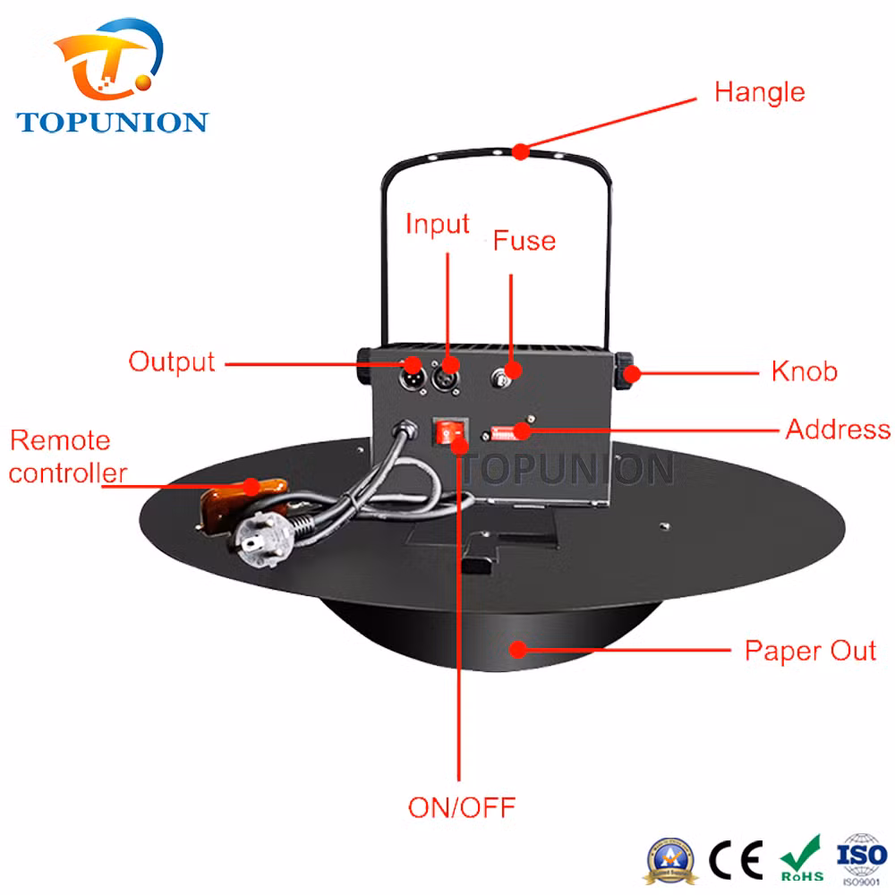 Multi Power Remote Control Salute Cannon Colorful Petal Machine for Celebration Festival