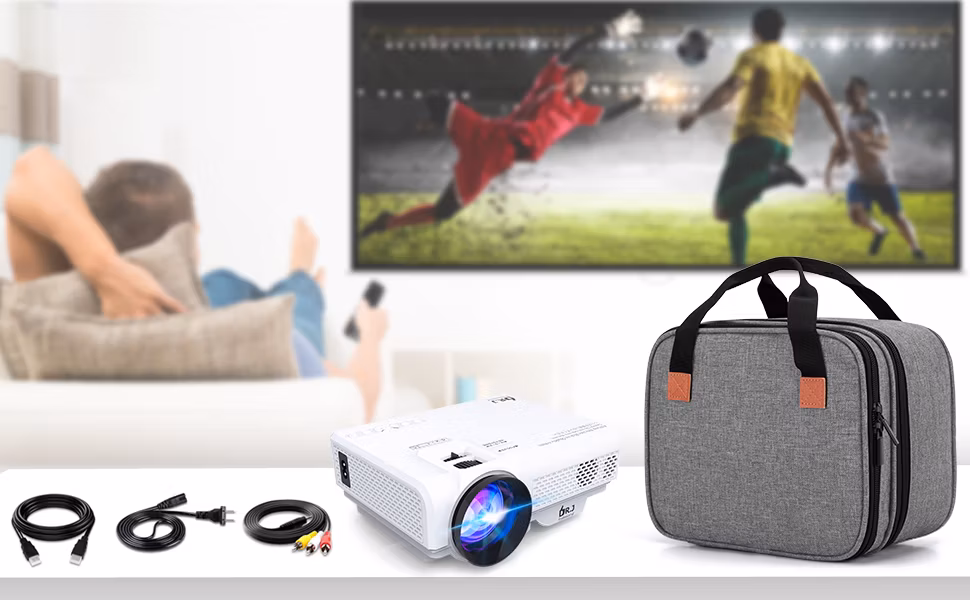 Dr. J Mini Projector Carrying Bag Portable Case for Projector and Accessories