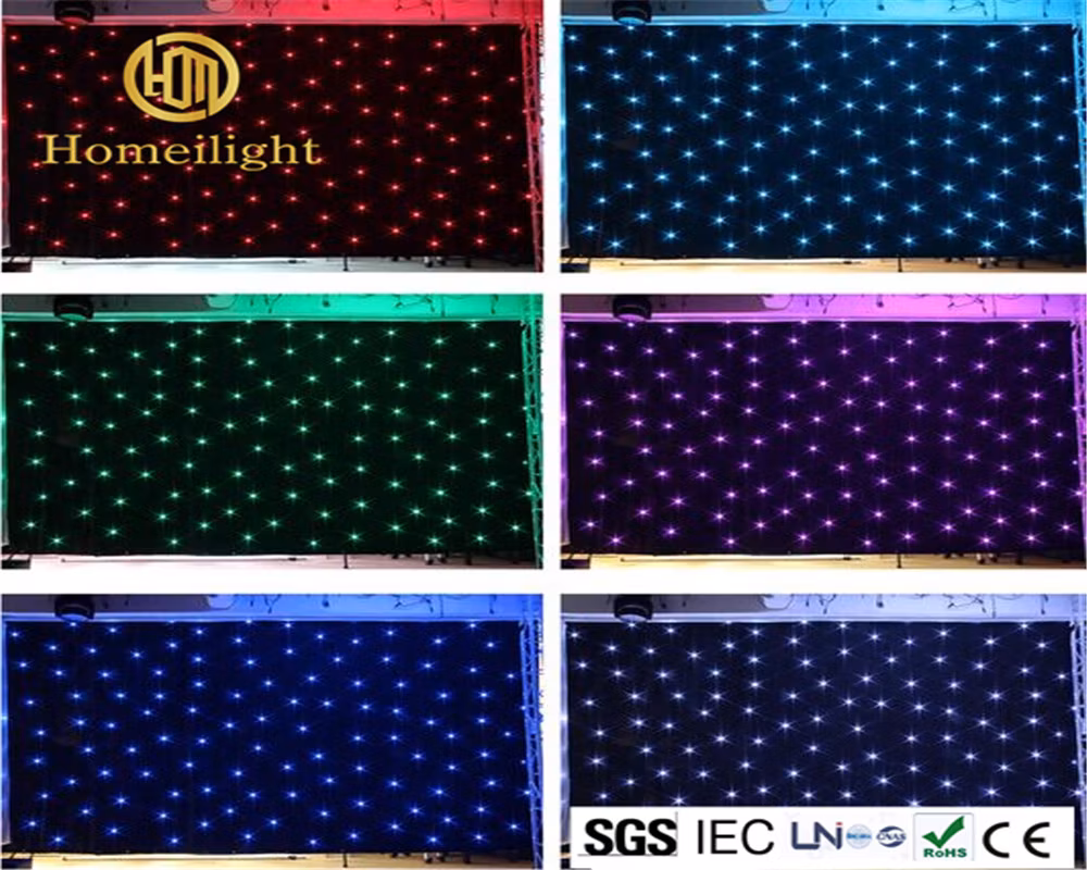 Best Suppler Flexible RGB 3in1 Full Color Glittery LED Curtain