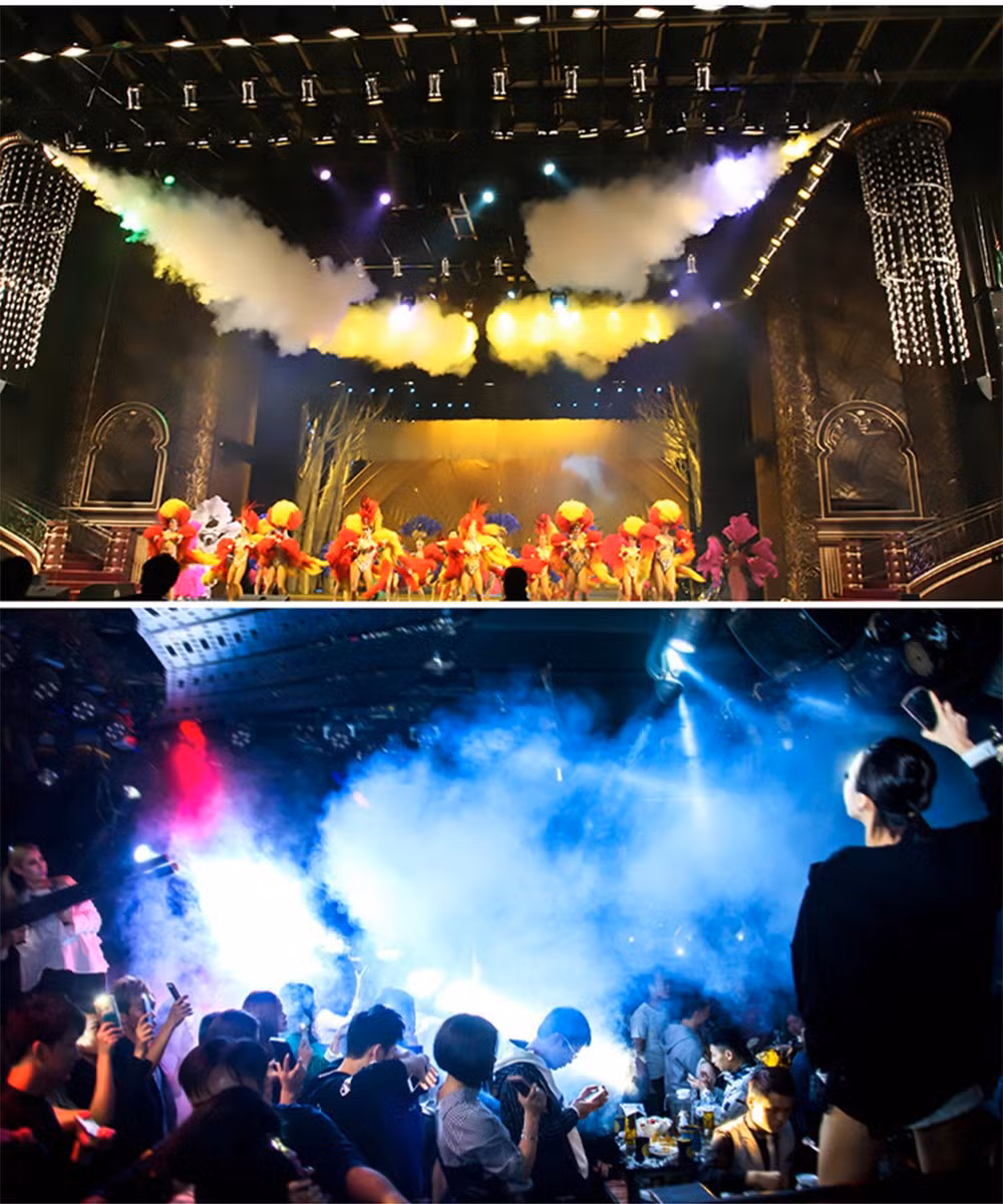 400W Mini Fog Machine RGB Colorful Small Power Smoke Machine Stage DJ Effect Equipment LED Fog Smoke Machine