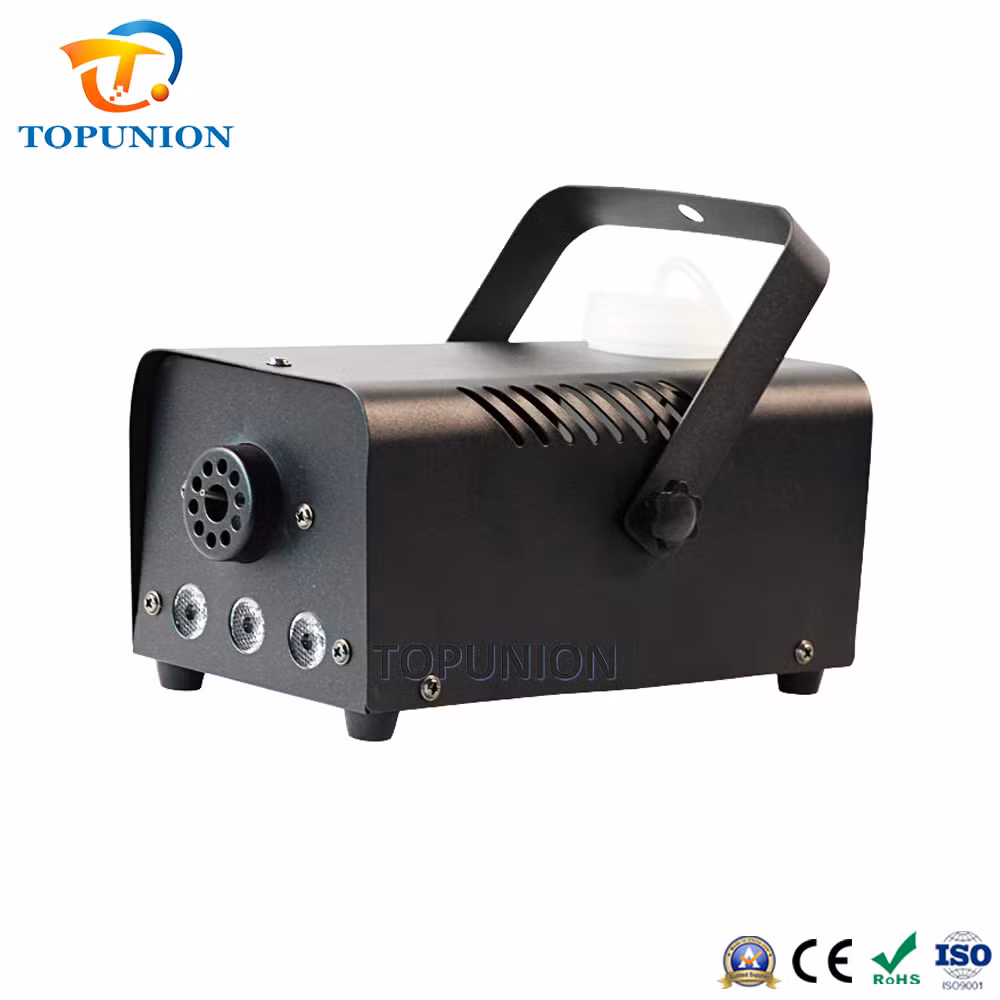 400W Mini Fog Machine RGB Colorful Small Power Smoke Machine Stage DJ Effect Equipment LED Fog Smoke Machine