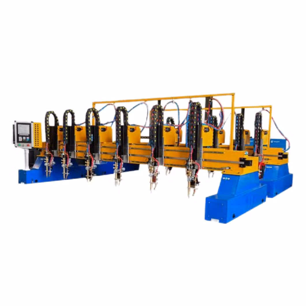 High Production Cost Efficient CNC Gantry Type Oxy Fuel Flame Fire Cutting Machine with Double Servo Motor Driver