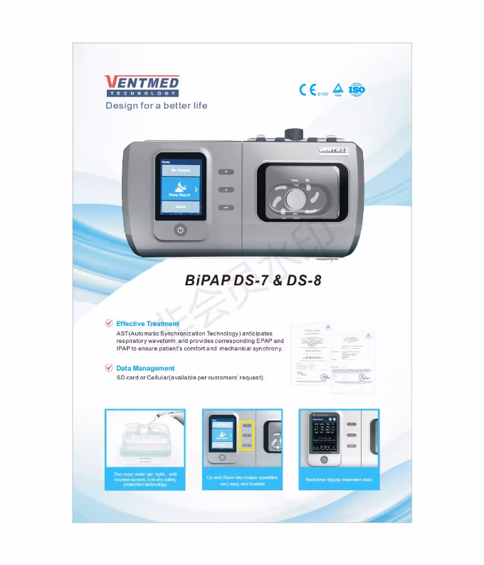 Bipap Ventilator Bpap Therapy Machine for Smoker Patient with Pneumonia in Bipap Therapy