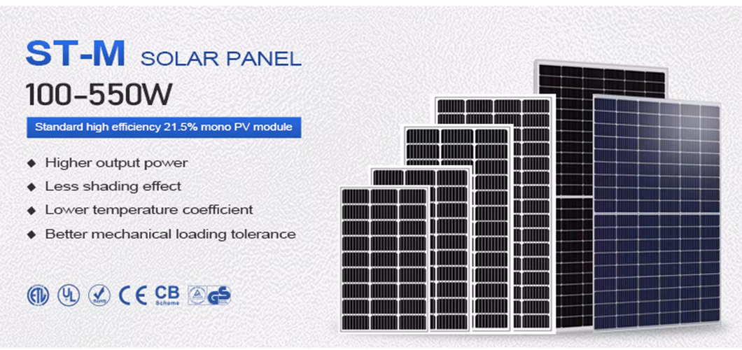 New Technology 400W Solar Panels 500W 550W Mono Half Cell PV Module