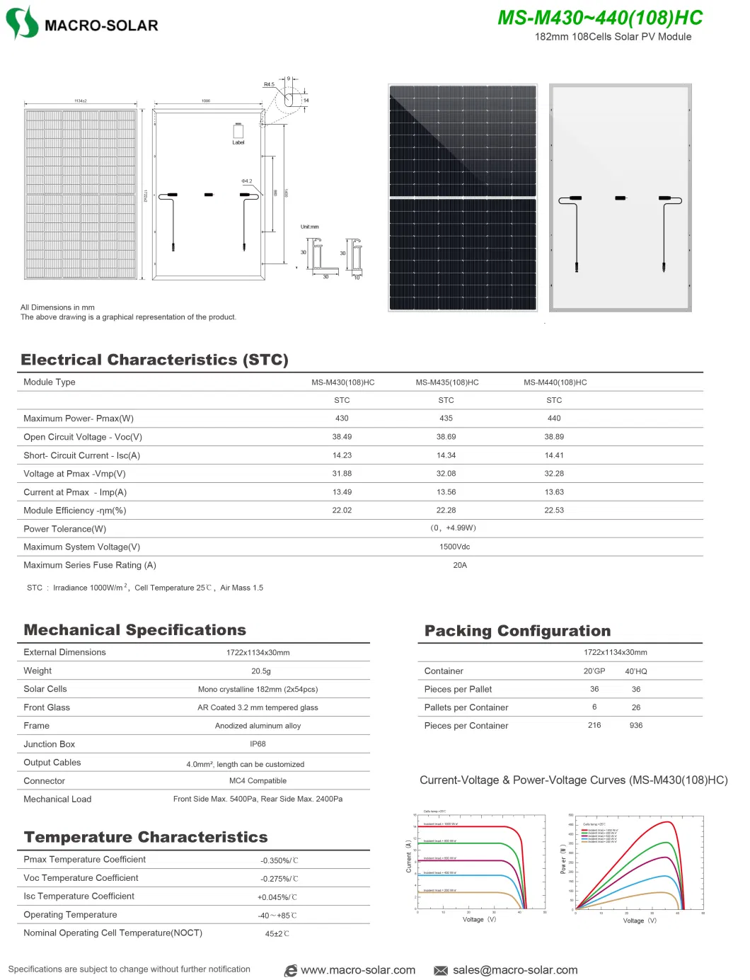 A Grade 182 Half Cell Perovskite Solar Panel 430W 440W 450W Paneles Solares Monocristalinos 450 W with Europe TUV IEC CQC VDE CE