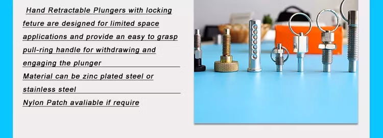 Customized Stainless Steel 304 Gripper Indexing Pin Threaded Spring Knob Plunger Positioning Stud Positioning Pin