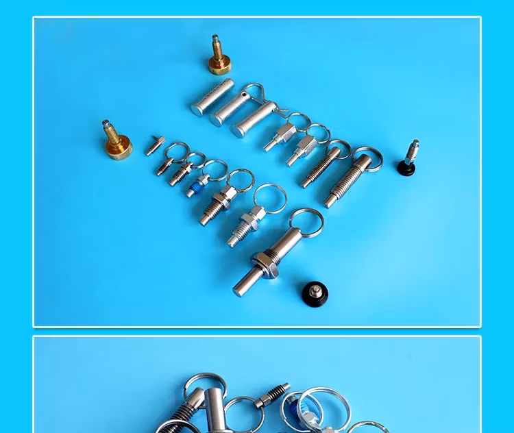 Customized Stainless Steel 304 Gripper Indexing Pin Threaded Spring Knob Plunger Positioning Stud Positioning Pin