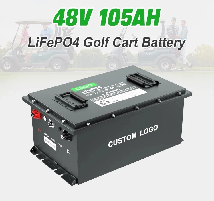 Customized LiFePO4 48V 105ah Lithium Ion Golf Cart EV Battery