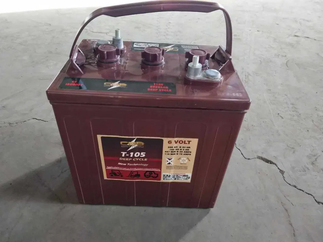 Golf Cart Electric Battery for Electric Vehicles T875 Lead-Acid Forklift Battery