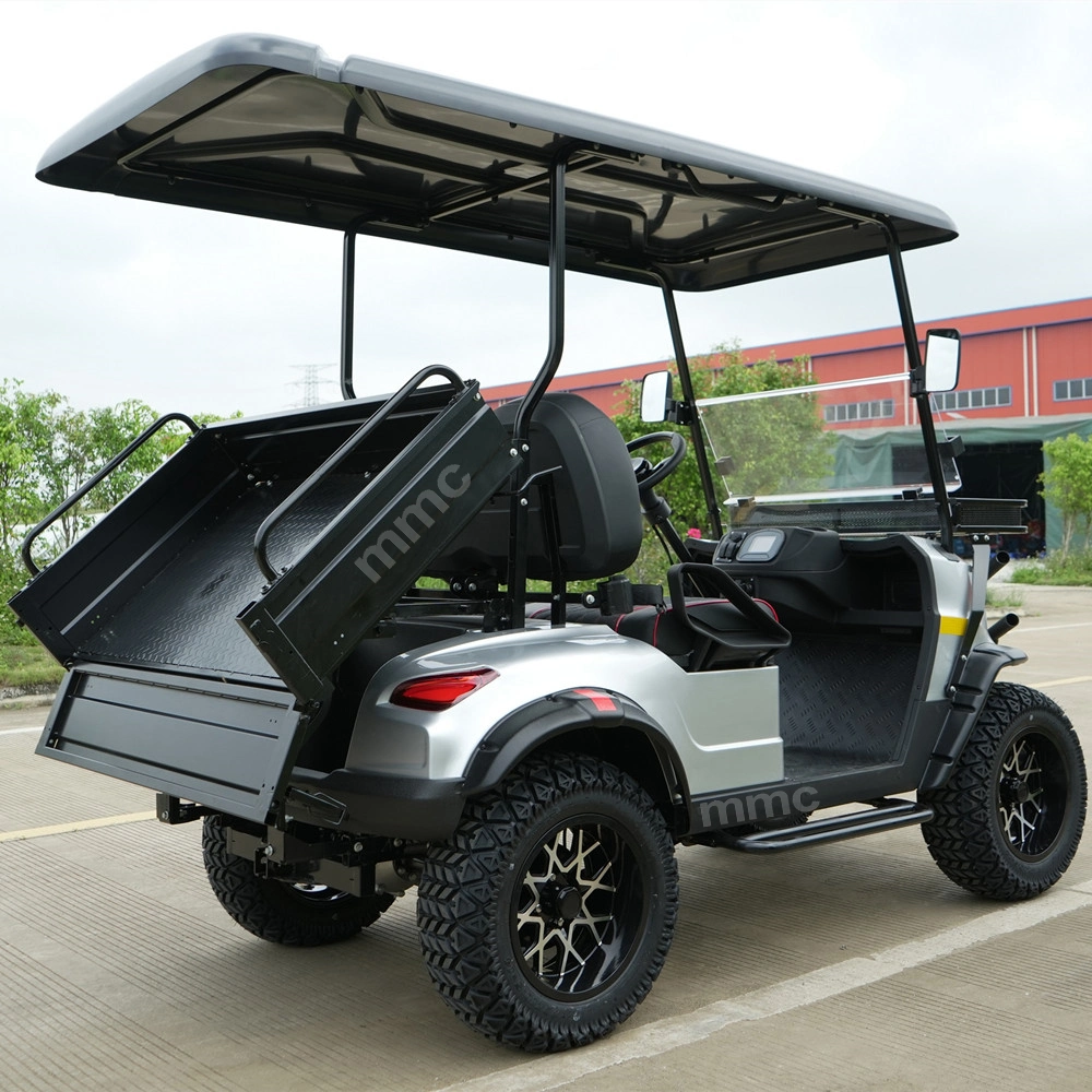 MMC Brand Multifunction 2 Seater Solar Panels Golf Cart Lithium Battery Intelligent Operated Rear Cargo Box Electric Golf Carts