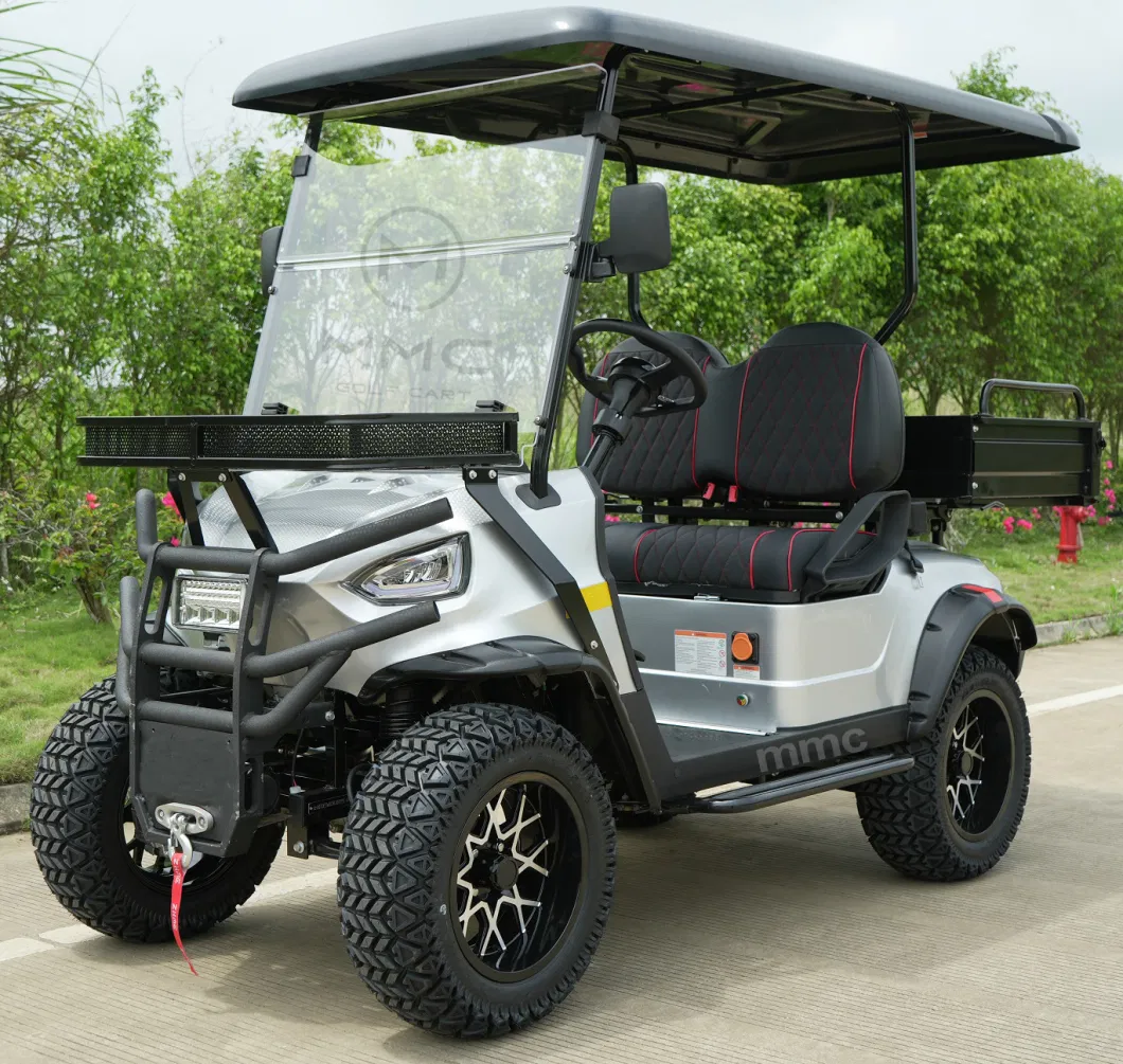 MMC Brand Multifunction 2 Seater Solar Panels Golf Cart Lithium Battery Intelligent Operated Rear Cargo Box Electric Golf Carts