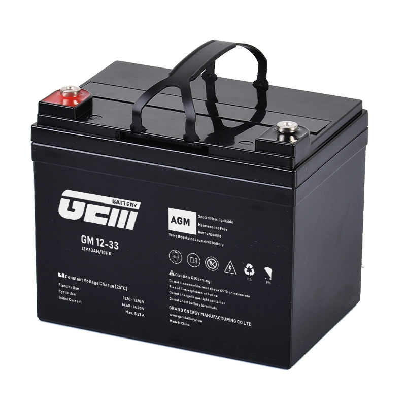 GEM 12V33AH Rechargeable Sealed Lead Acid Battery for Golf Cart/Electric Scooter/Electric Floor-Sweeper