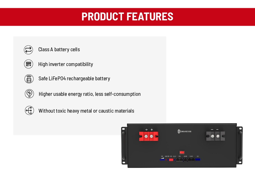 Factory Price Lithium-Ion Rechargeable Solar Energy Battery Pack LiFePO4 Power Storage Battery for Power Supply with CE Un38.3 Certificate