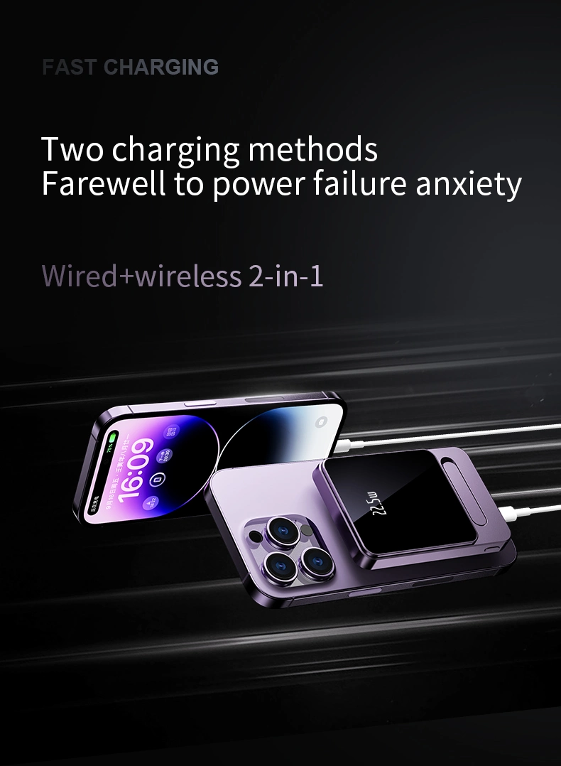 A77 Magnetic Wireless Banks Lithium Battery Portable Solar Power Station 10000mAh Power Station Power Station