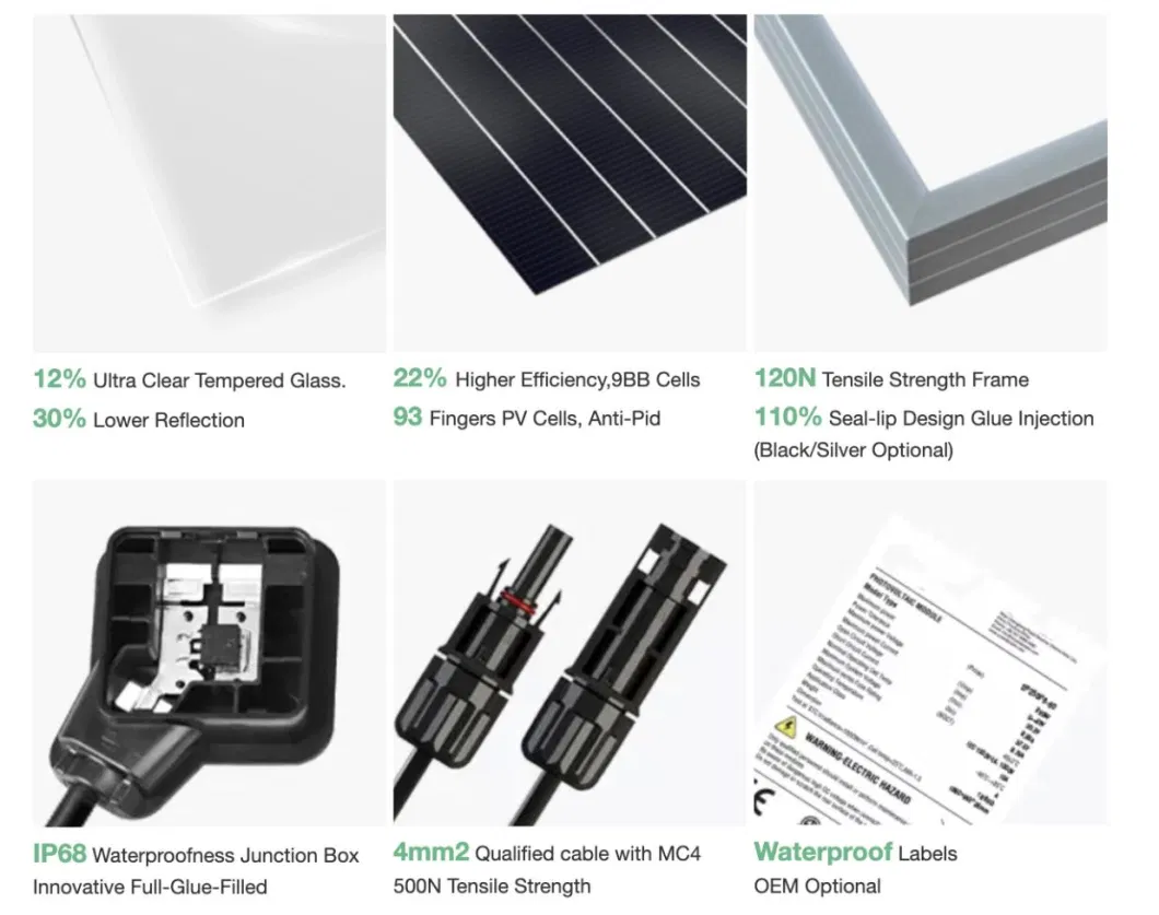 550W Longi Solar Panel Kit for Sale Battery Portable China Manufacturers 220V