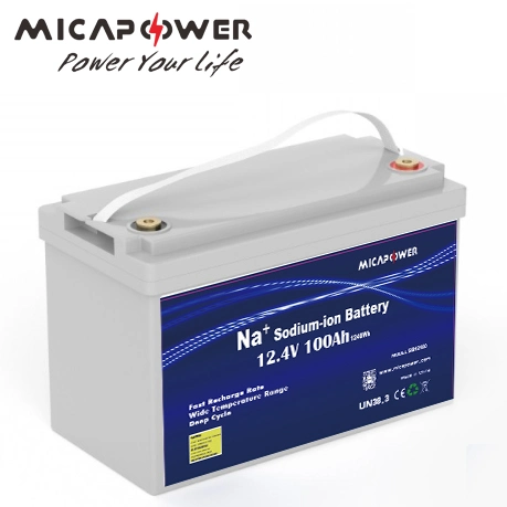 Mica Factory OEM Sodium-Ion Batterie 12V 100ah 12.4V 1240wh with CE/Un38.3/IEC62133/MSDS Sodium Battery Solar Energy Storage Battery